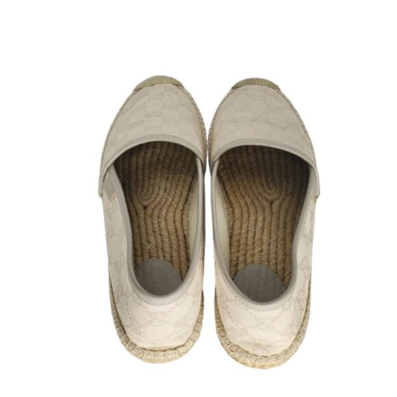 Gucci GG Supreme Monogram Canvas Slip On Espadrille Flats - Picture 4 of 9